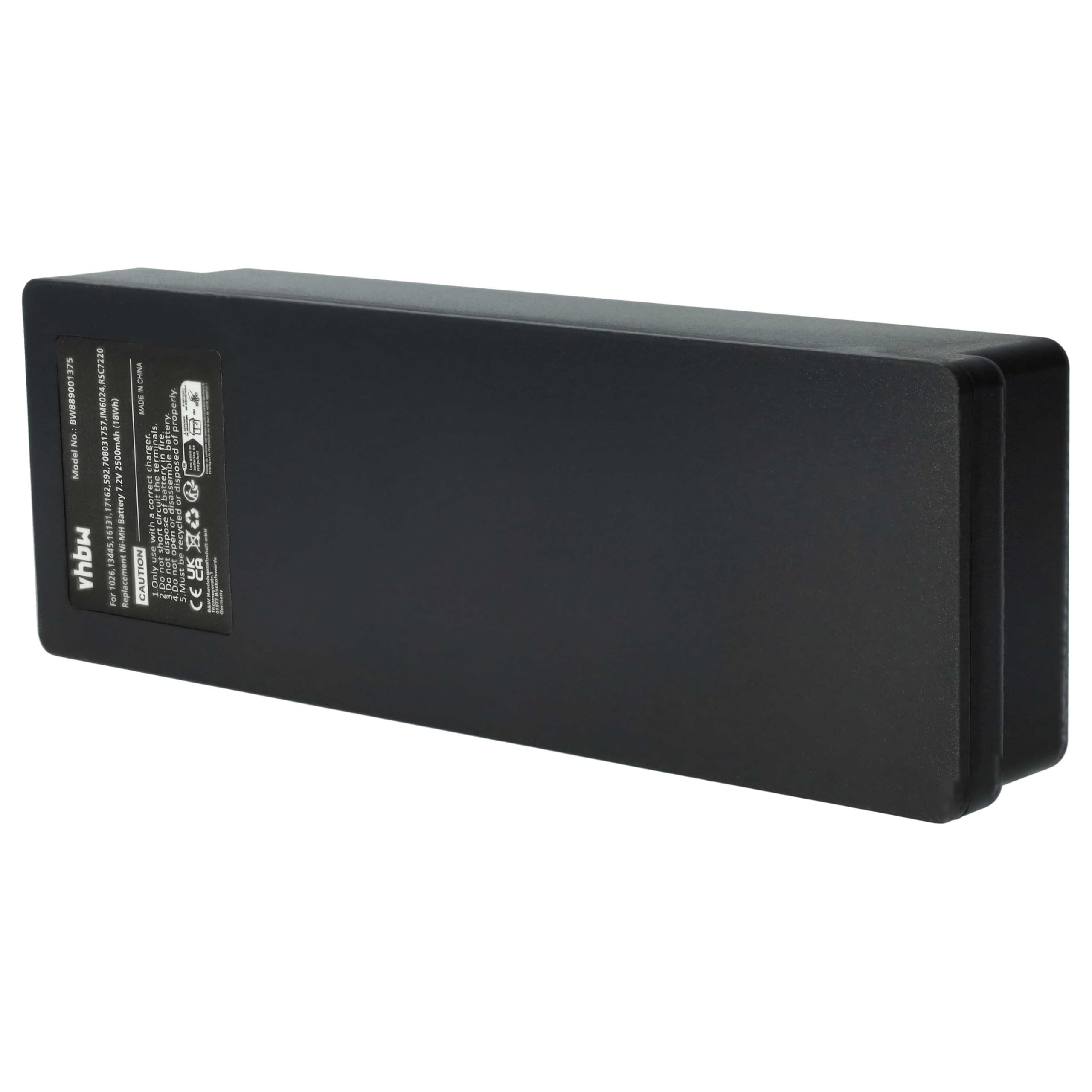 vhbw 5X batería Compatible con Scanreco Palfinger, RC400, PALFINGER 592 Mando a Distancia Industrial (2500 mAh, 7,2 V, NiMH) - Negro