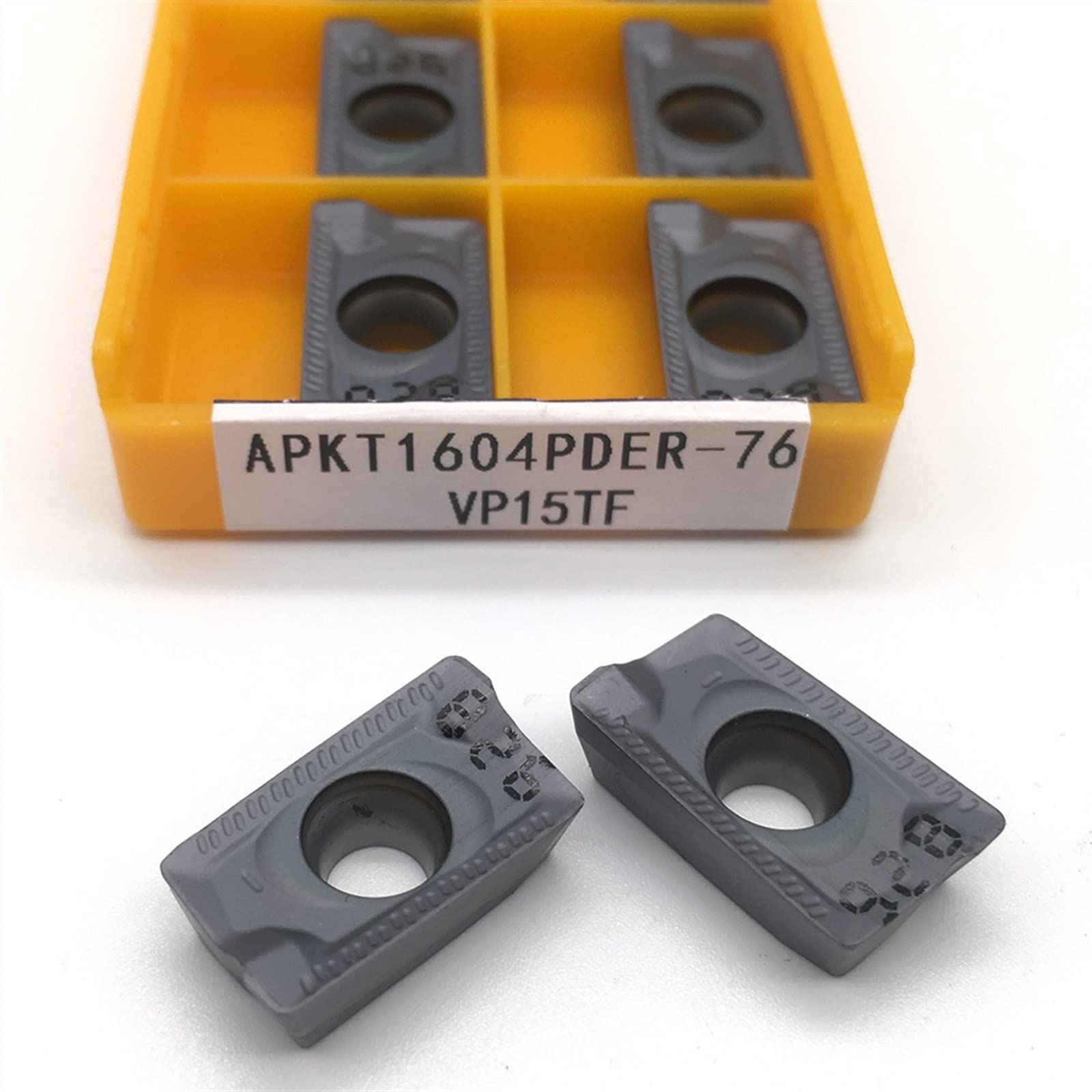 APKT1003 APMT1135 APKT1604 PDER 76 IC928 Insertos de carburo Torno Cortador Herramienta torneado Máquina CNC Herramientas corte Tungsteno 10 piezas(APKT1604-MA3 H01)