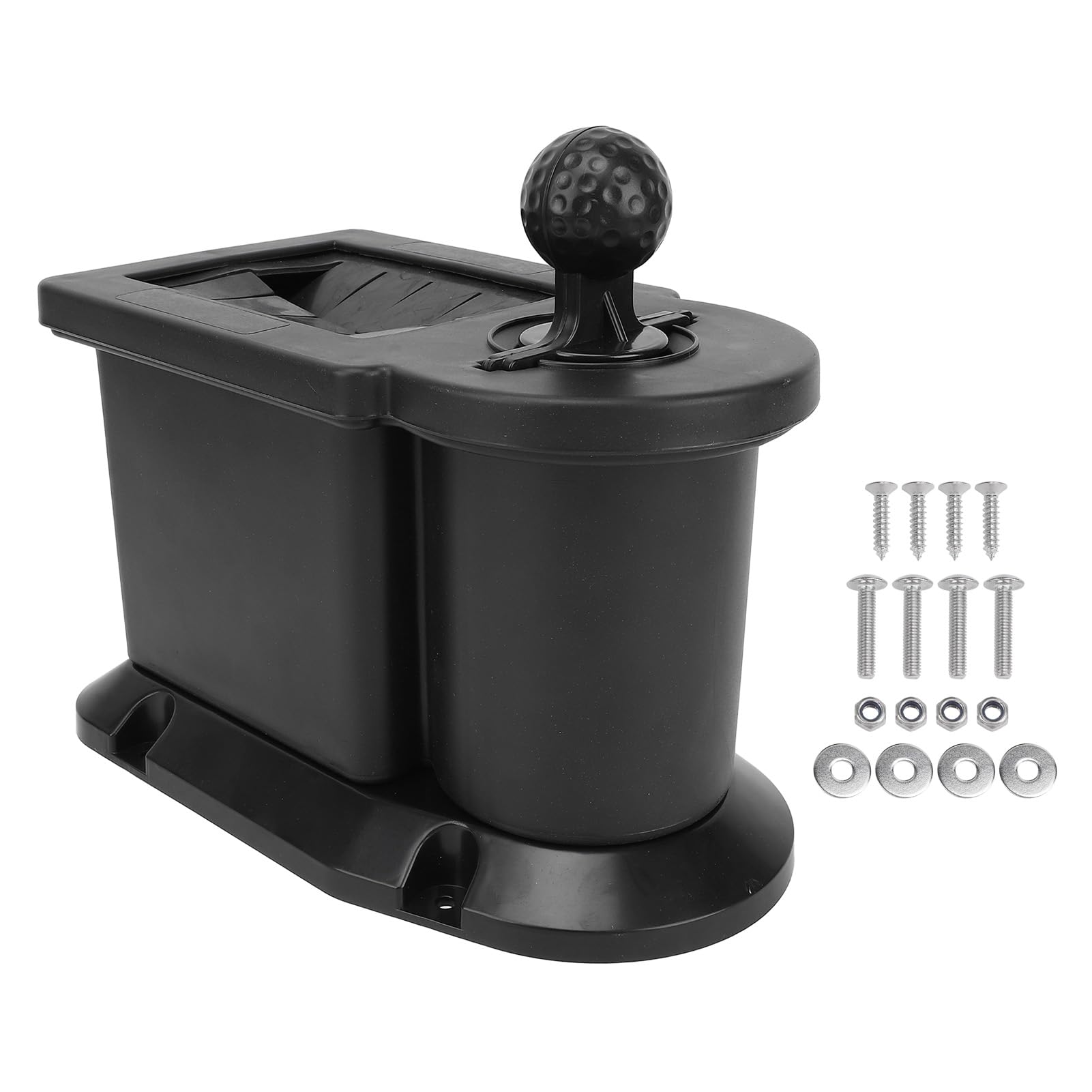 Ausla Podkładka do Piłek do Wózka Golfowego, Tworzywo Sztuczne Ułatwiające instalację, Szybko Czyści Piłki Golfowe i Główki Kijów, Odpowiednia Wózków Golfowych i