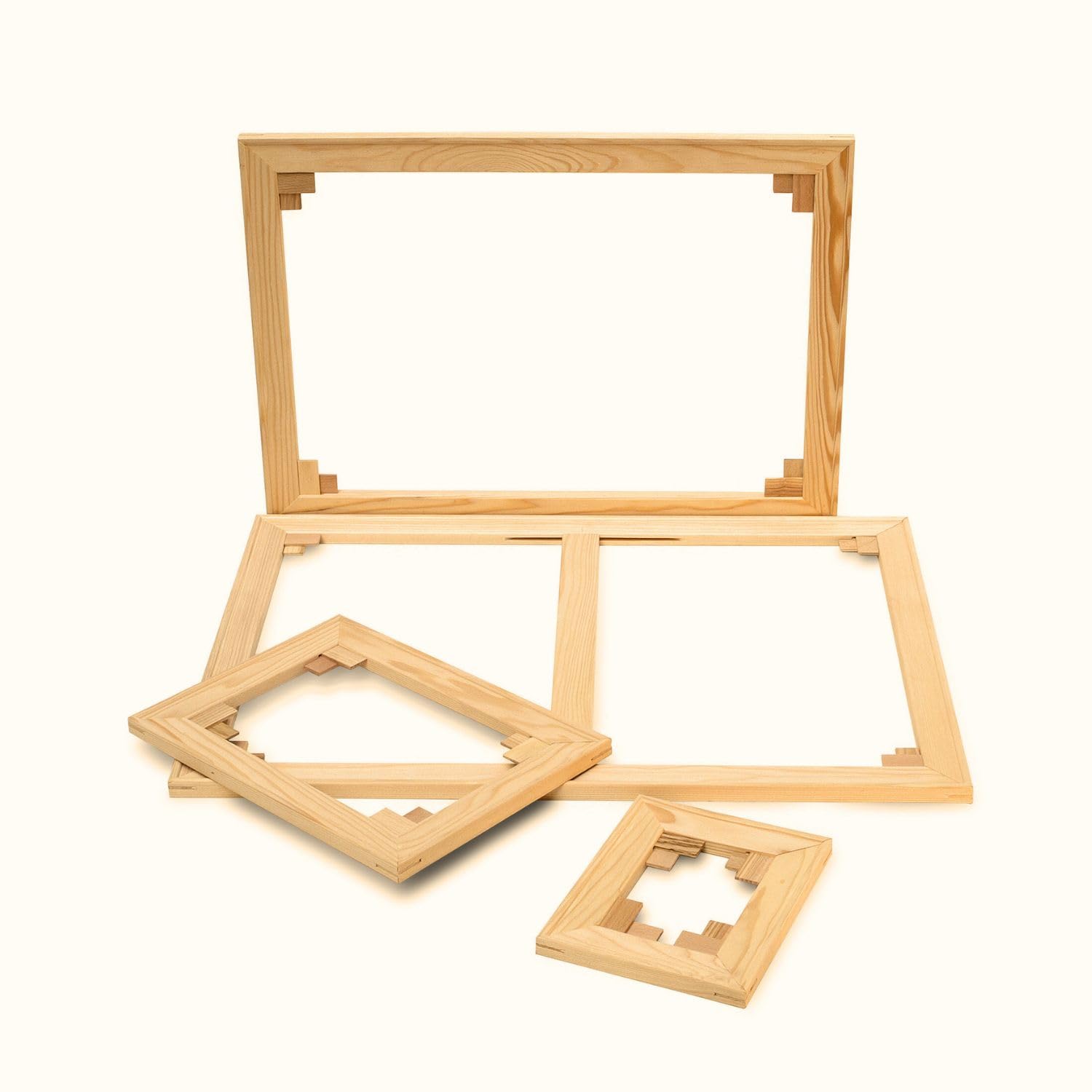 Keilrahmenleisten Set 18x45 Premium | 20cm x 25cm Deutsche Herstellung, Selbstmontage