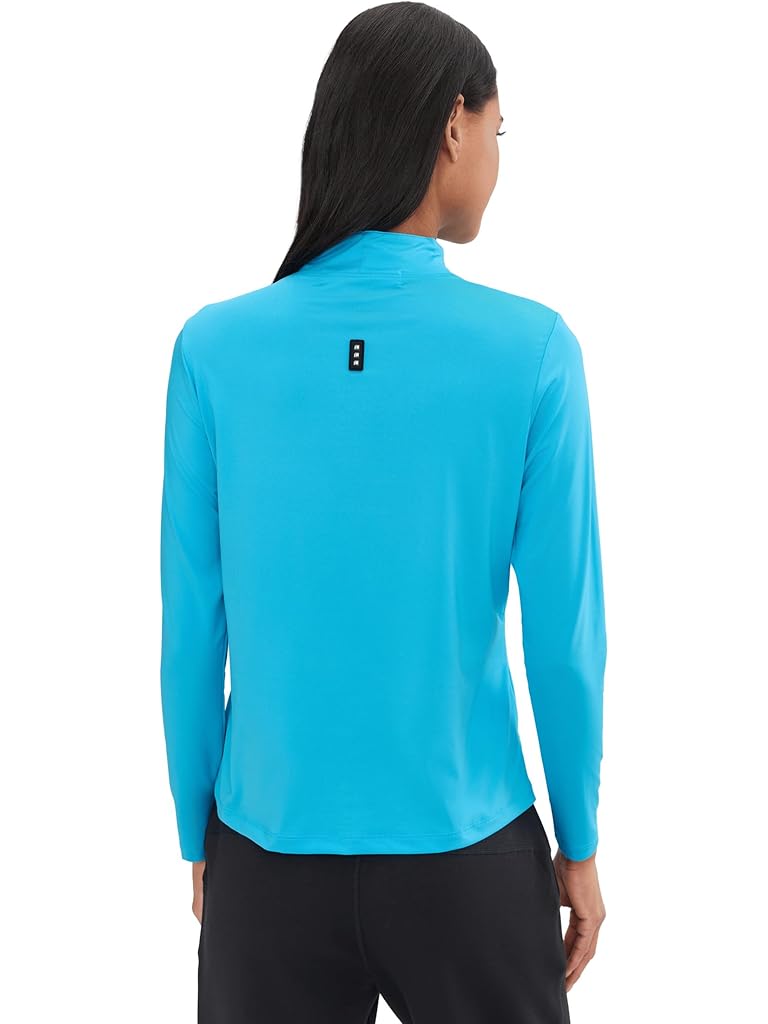 Blue Jamie Sadock Sunsense Crossover Mock Neck Outer Layer Essential