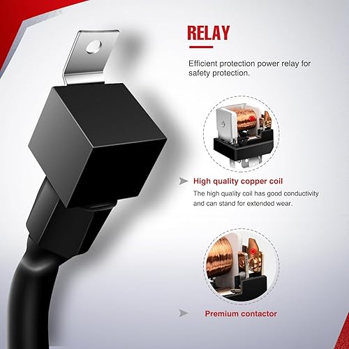 Miniatura 5 de Nilight - Kit de arnés de cableado de barra de luz LED 10013W NI -WA 07 SASQUATCH LIGHTS 12V 5Pin Rocker Laser On off Interruptor impermeable Relé