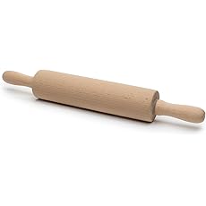 R&M International Small 6" Wood Rolling Pin, 1.75" Diameter,Brown
