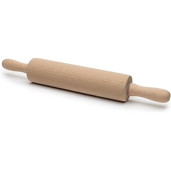 R&M International Small 6" Wood Rolling Pin, 1.75" Diameter,Brown