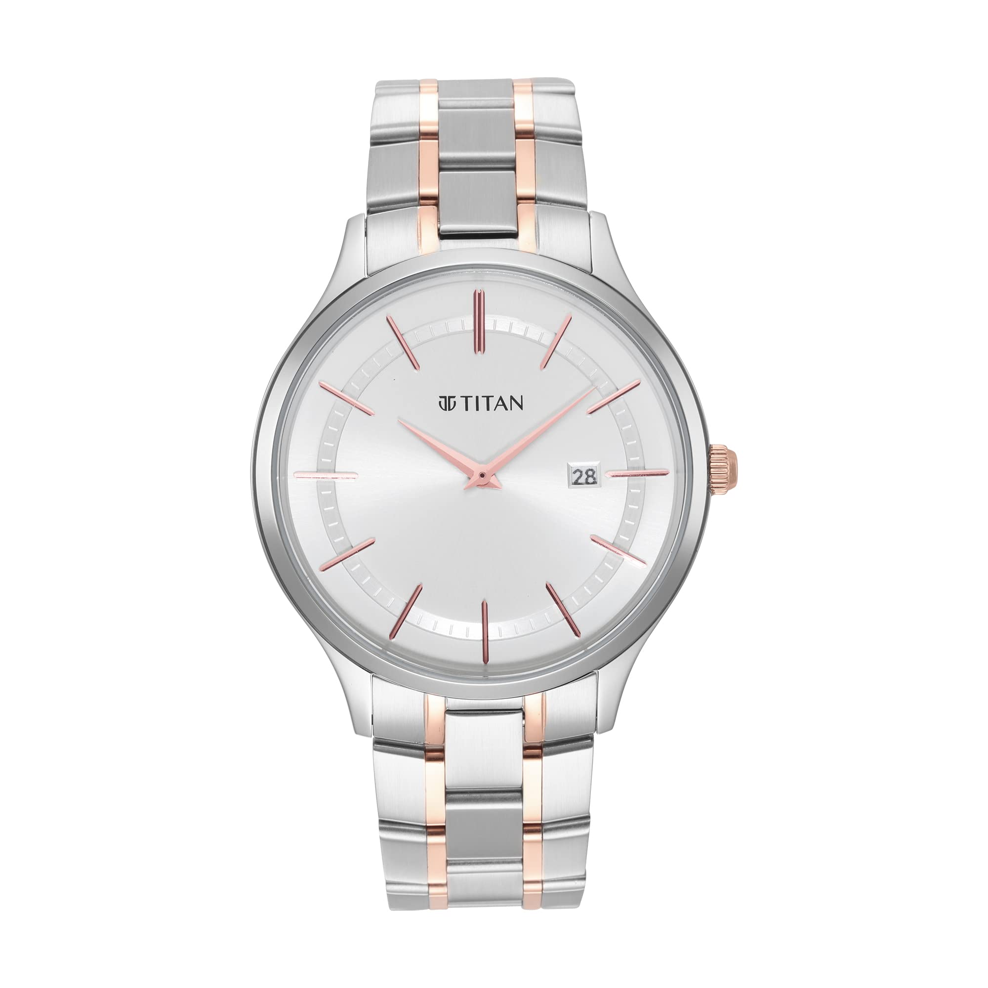 Titan Stainless Steel Classique Slim Analog Silver Dial Mens Watch-90142Km01, Band Color:Multicolor (B09MWCL8VV) Amazon Price History, Amazon Price Tracker