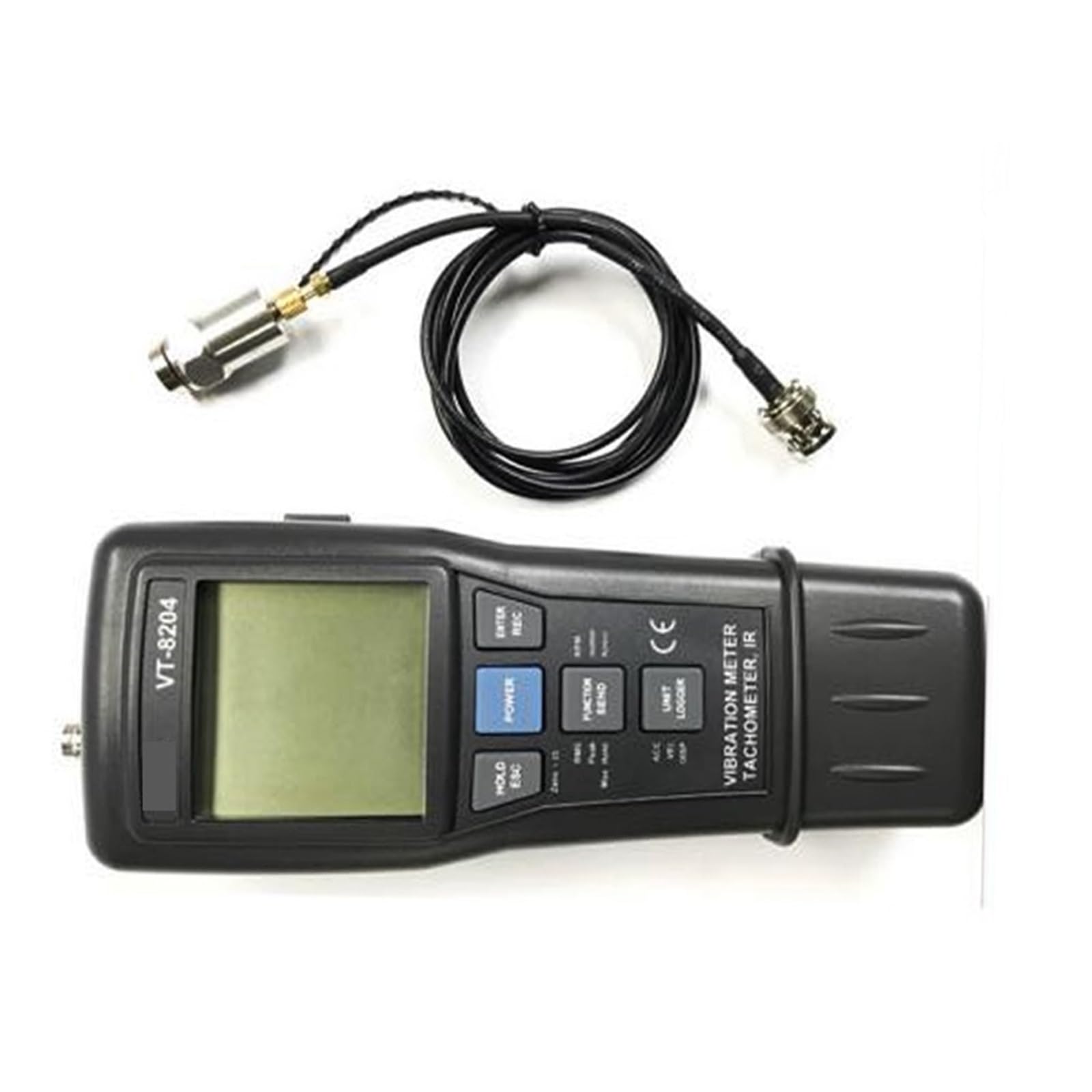 Vibrationsmesser, Vibrometer, Messrät VT-8204 Vibrationsmessrät mit hoher Präzision for den Langzeiteinsatz Beschleunigungs-, Geschwindigkeits- und Wegmessung