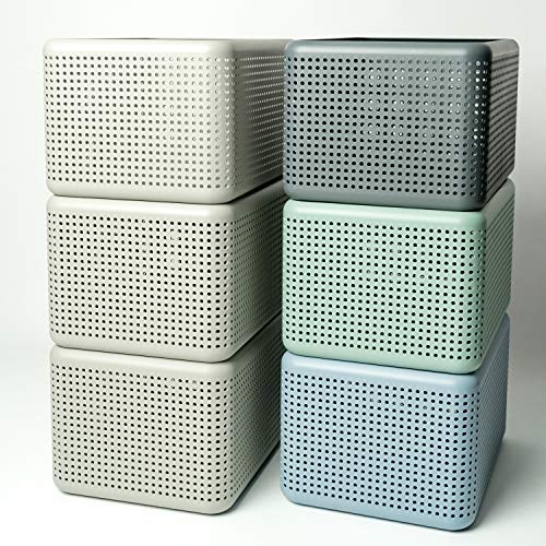 Rotho Madei Aufbewahrungskorb 13l, Kunststoff (PP recycelt) BPA-frei, anthrazit, 13l (32.6 x 23.8 x 18.8 cm)