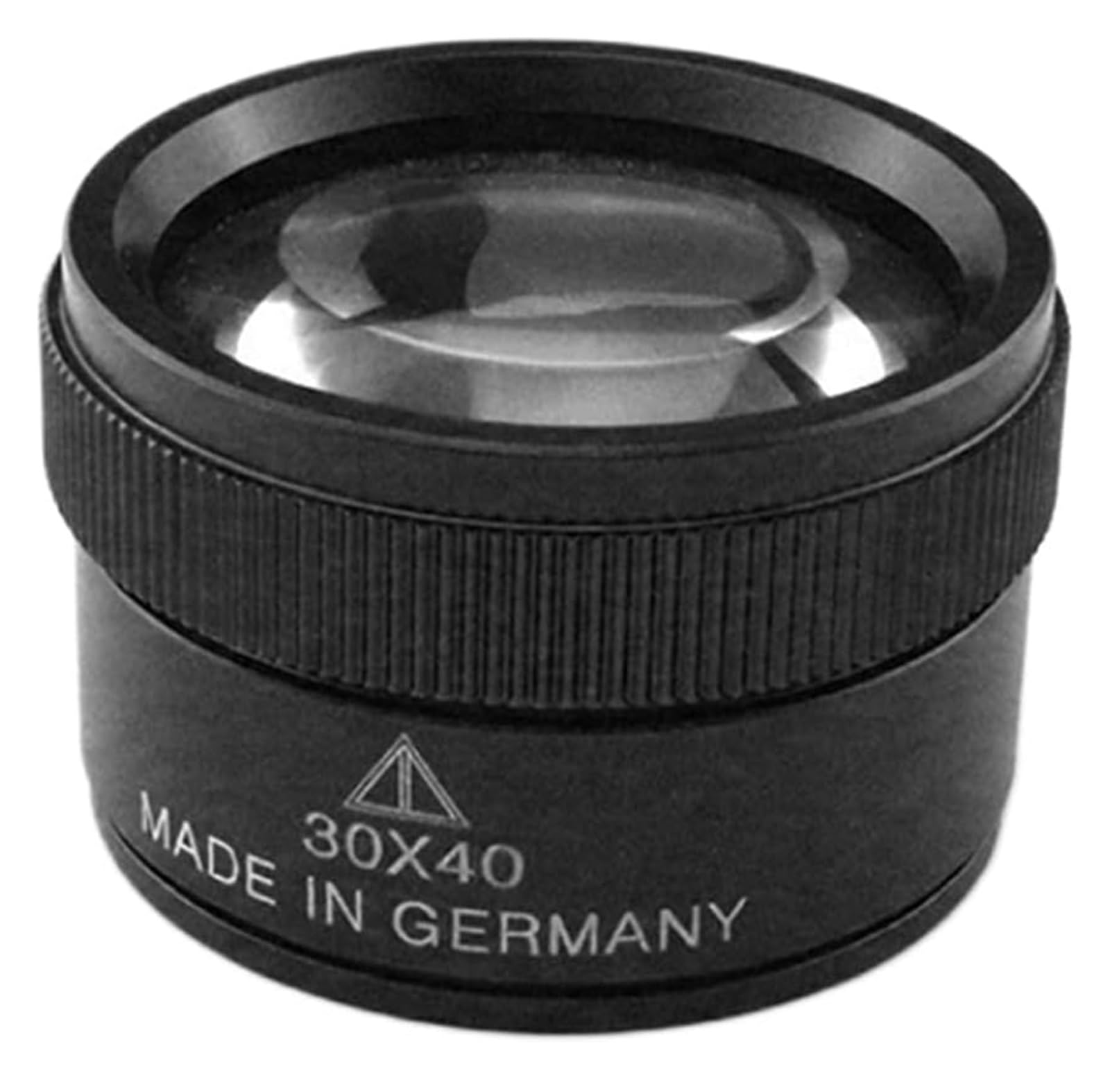 Juwelierlupe, Monokel, 30-fache Linsenbrille, Augen-Taschenoptik-Lupe, Schmuckinspektion, Löten(Black)