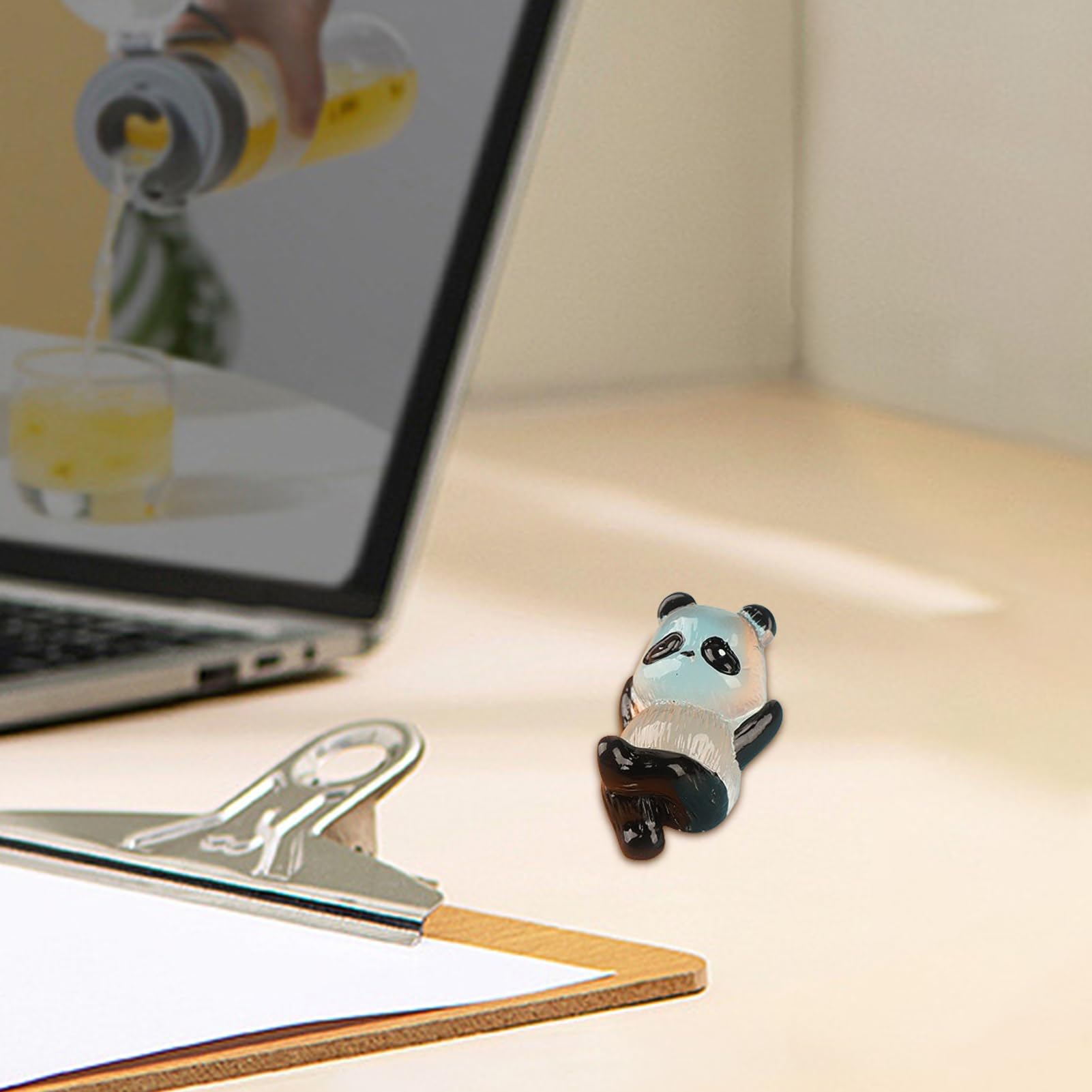 35 Mini Pandas Lumineux Et 5 Bambous – Figurines En Résine – Décoration Gâteau, Miniature, Paysage – Multicolore – Cadeau DIY Pour Fans De Pandas