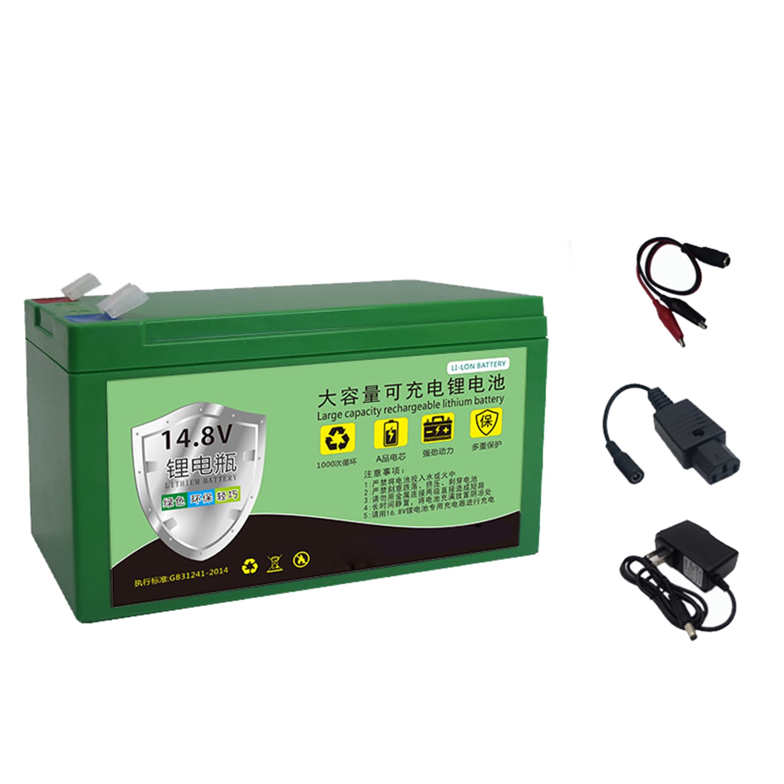 Batería de Litio de 14,8 V, 6 Ah, 8 Ah, 10 Ah, 12 Ah y 18 Ah para maquinaria agrícola, batería de Almacenamiento de Alto Voltaje para pulverizador eléctrico de 16,8 voltios.