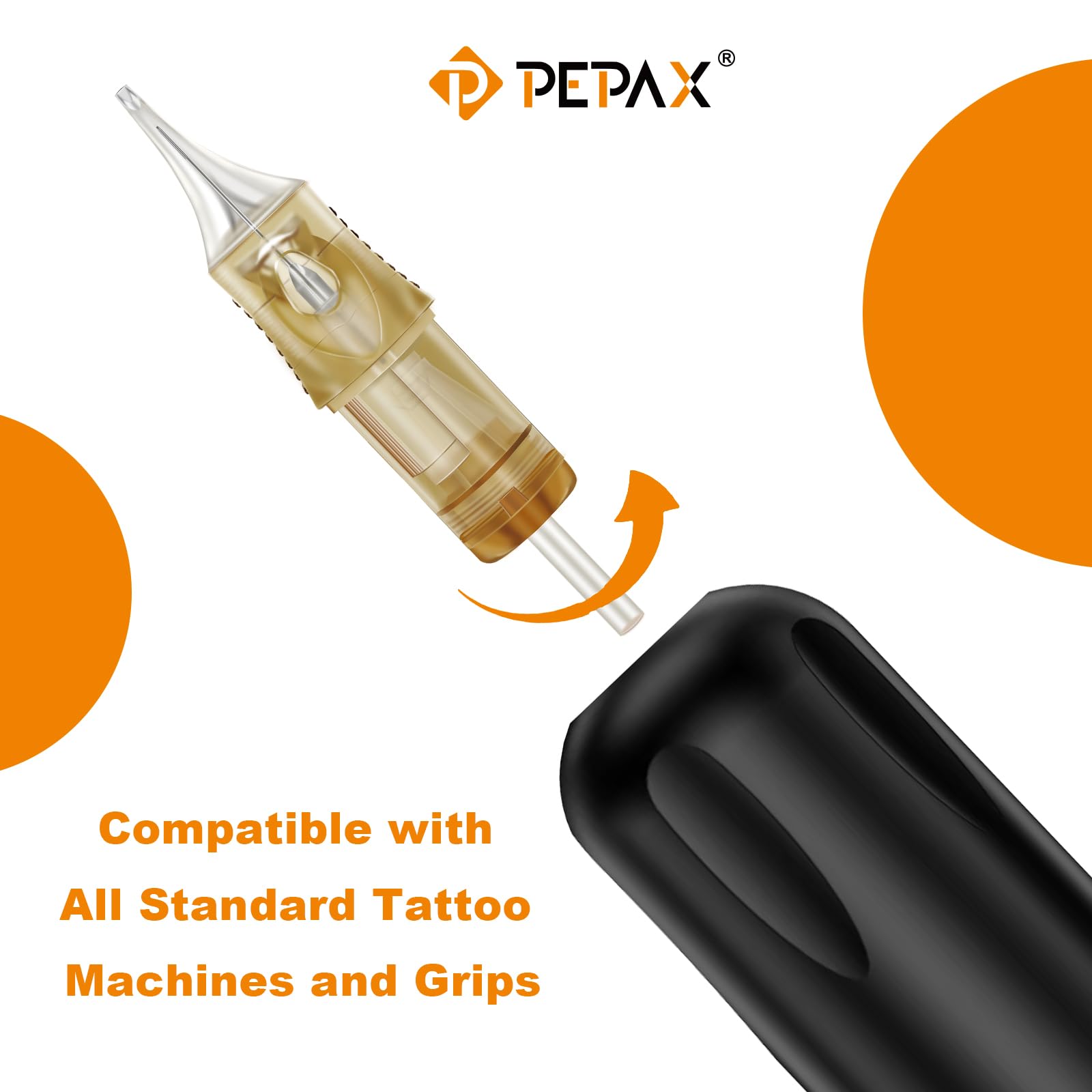 Tattoo Cartridge Nadeln - 20 Stück 0803RLL Professional Tatooine Nadeln Disposable Standard Round Liner Tattoo Zubehör für Tattoo Maschinen