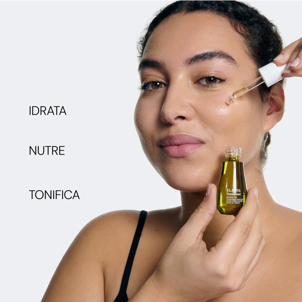 ELEMIS Pro-Collagen & Superfood Facial Oils, Olio Viso Leggero e Non Grasso, Siero Viso Anti Aging per Rughe e Linee Sottili