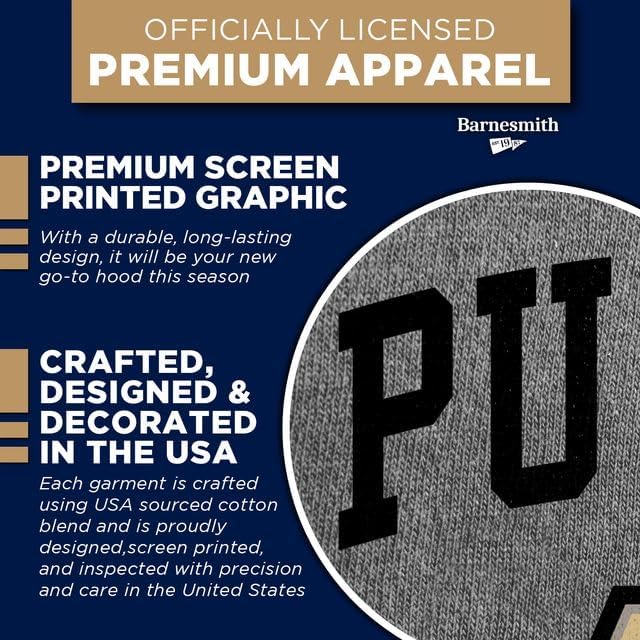 Barnesmith Hooded Sweatshirt, Unisex, Cotton/Poly Blend, Heritage Logo - Image 4