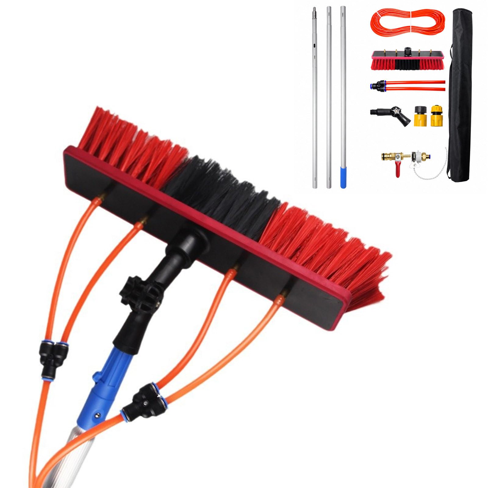 Asta telescopica per la Pulizia di vetrate e Pannelli solari 55cm-brush-7M/23FT