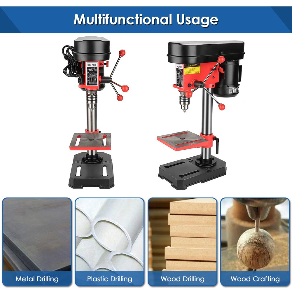 Buy Industrial Grade Mini Benchtop Drill Press, Electric 5 Speed 50mm