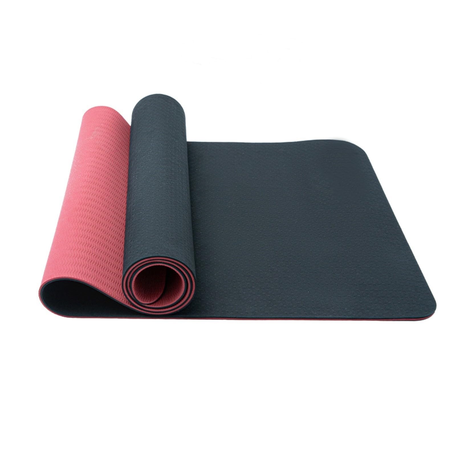 GFZMF - Tappetino da yoga in TPE da donna, extra largo, 80 cm, antiscivolo, extra spesso, 8 mm, per allenamento a casa, grande tappetino per esercizi con cinghia per il trasporto, per yoga, pilates