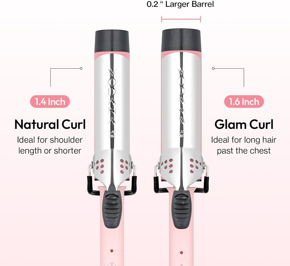 Amazon.com: VODANA Professional GlamWave Ceramic Curling Iron