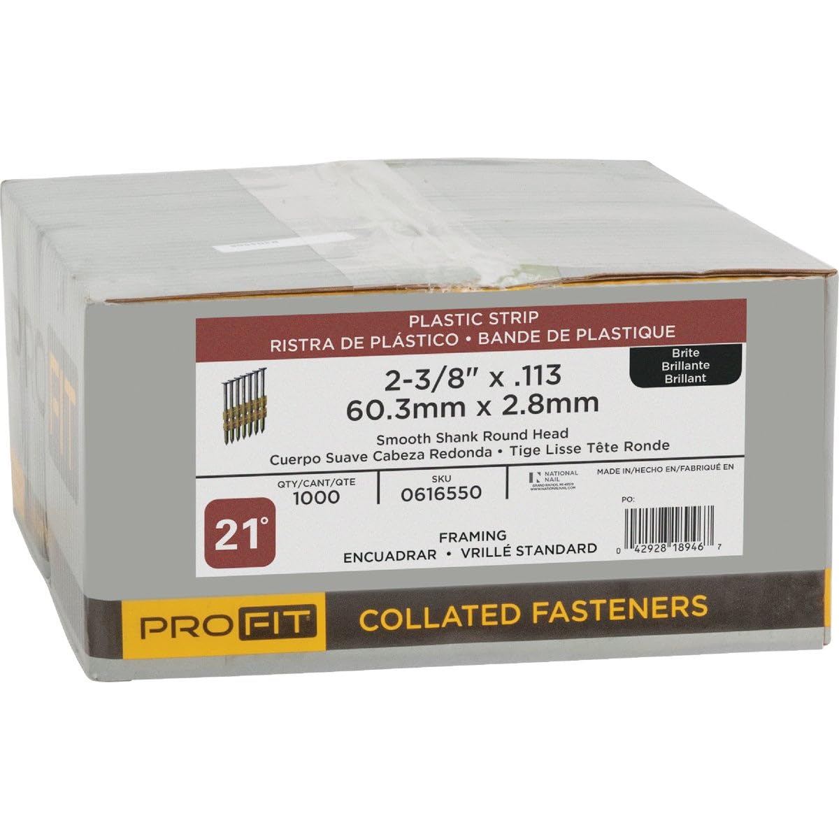 Grip-Rite GC134, 1-3/4" Grip Cap - Plastic Roofing Nails, 2000 Count, High Holding Power For Roofing Materials - View #6