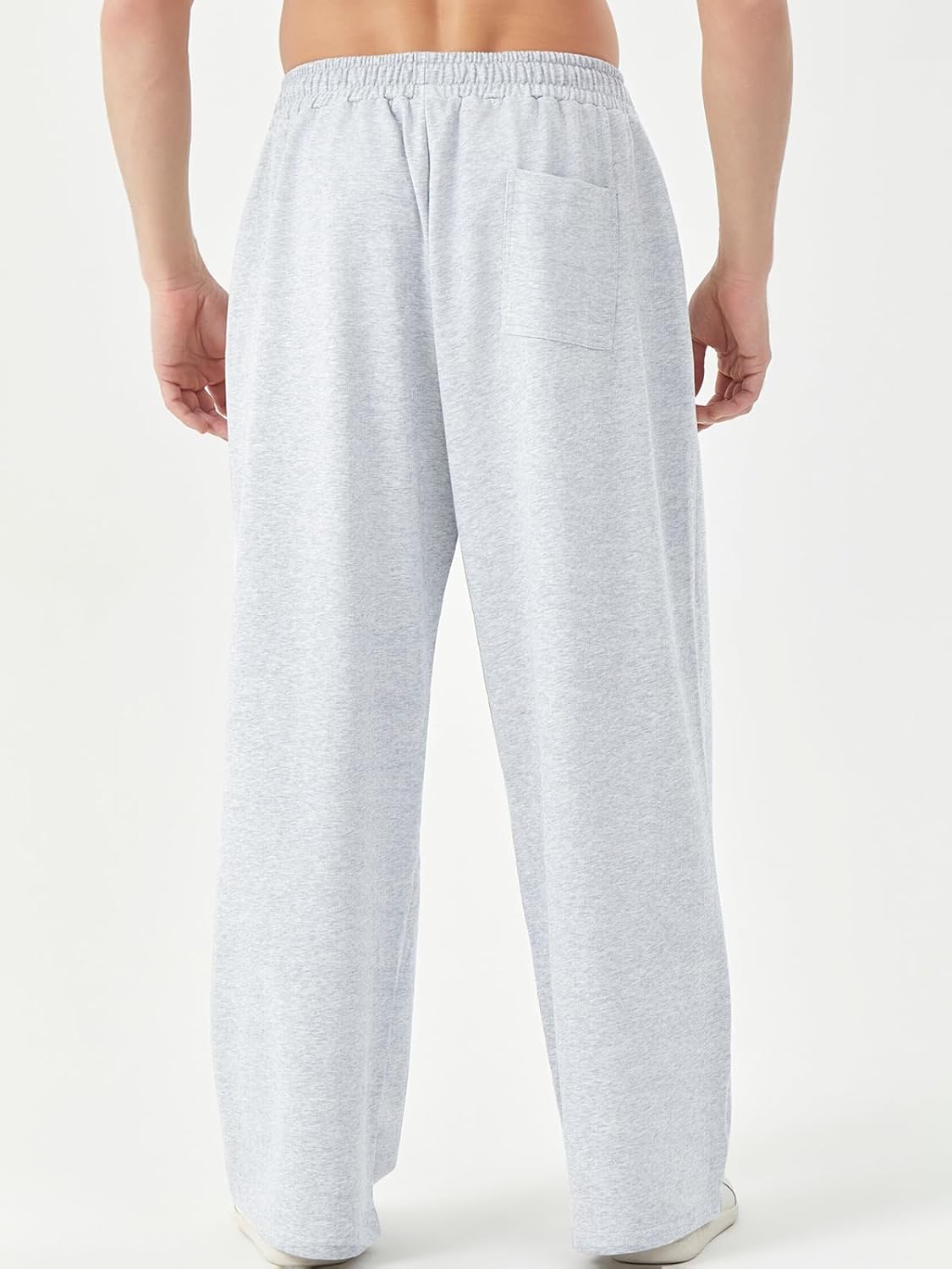 Men's Baggy Sweatpants Wide Leg Sweat Pants Elastic Drawstring Athletic Joggers Casual Loose Lounge Pants - Image 7