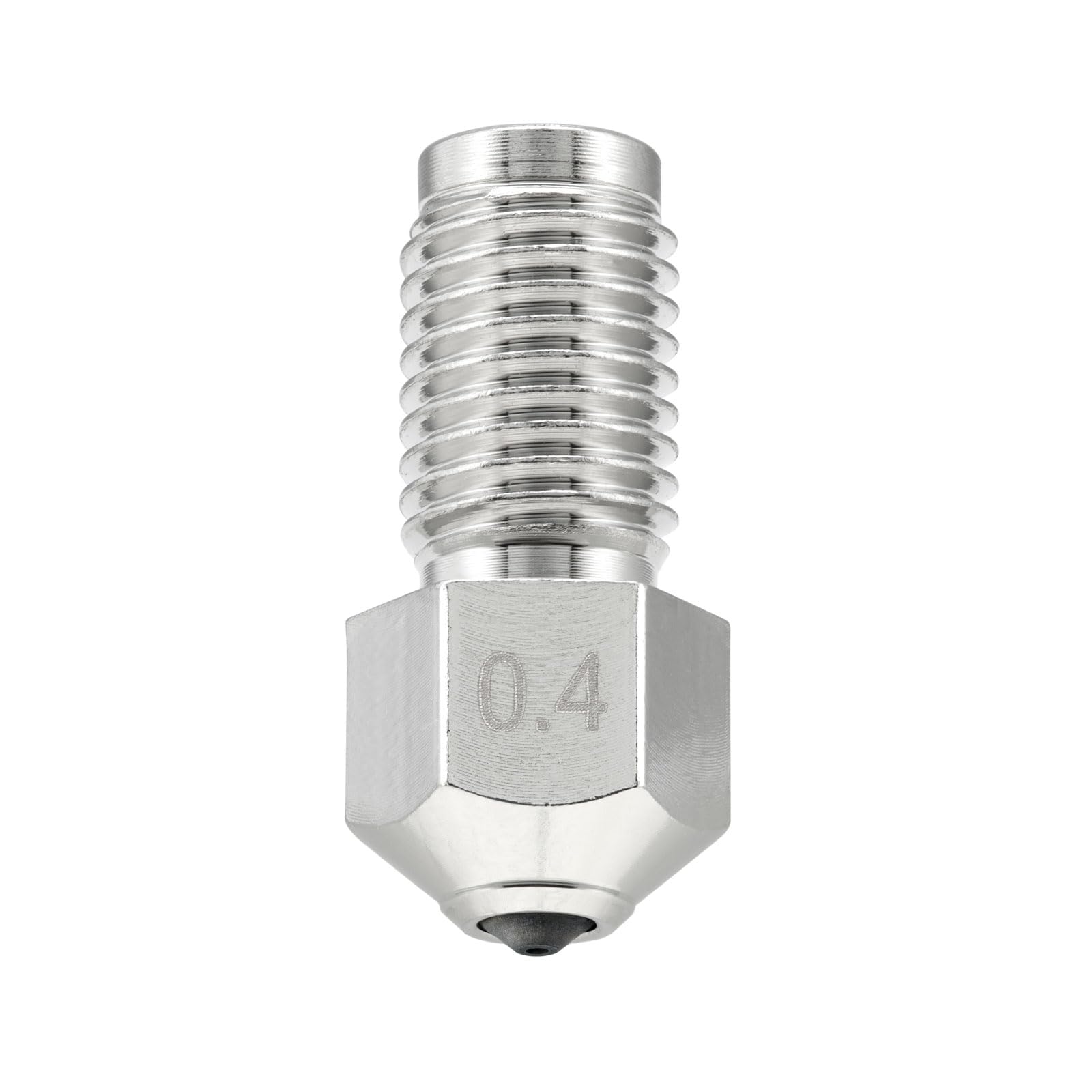 Diamant-PCD-Düse 0,4 mm für Ultimaker S5 3D-Drucker, gehärtet und hochpräzise, vernickelter Kupferkörper