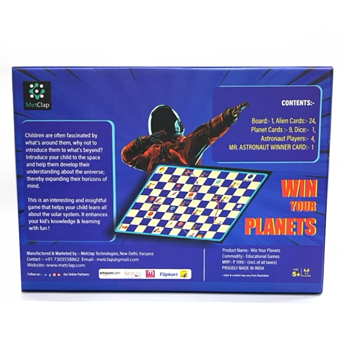 MetClap Win Your Planet Cosmic Quest Solar System Adventure – Educational Board Game for Kids – Fun & Interactive Science Game for Learning Astronomy, Space Exploration, and STEM Skills 4