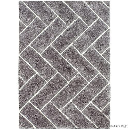 Image of Modern Quality Carpet /Trending Design Hand Woven Fluffy Rug /Mats for Bedroom /Dinning Hall /Living Room 2-inch Thick [Size 3x5 feet]