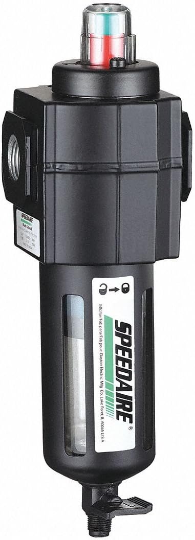 3/8 In. NPT, 150 psi Coalescing Filter, 2 lbs, Cellulose, Steel, Various Vehicles and Machinery