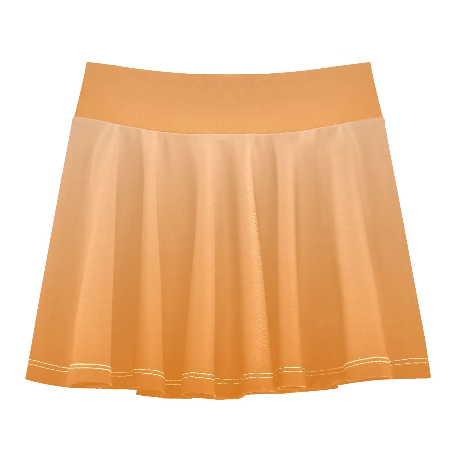 UMIRIKO Orange Girls Skorts Golf Skirt Active Tennis Skort Athletic Skirt 5-6T 21332528