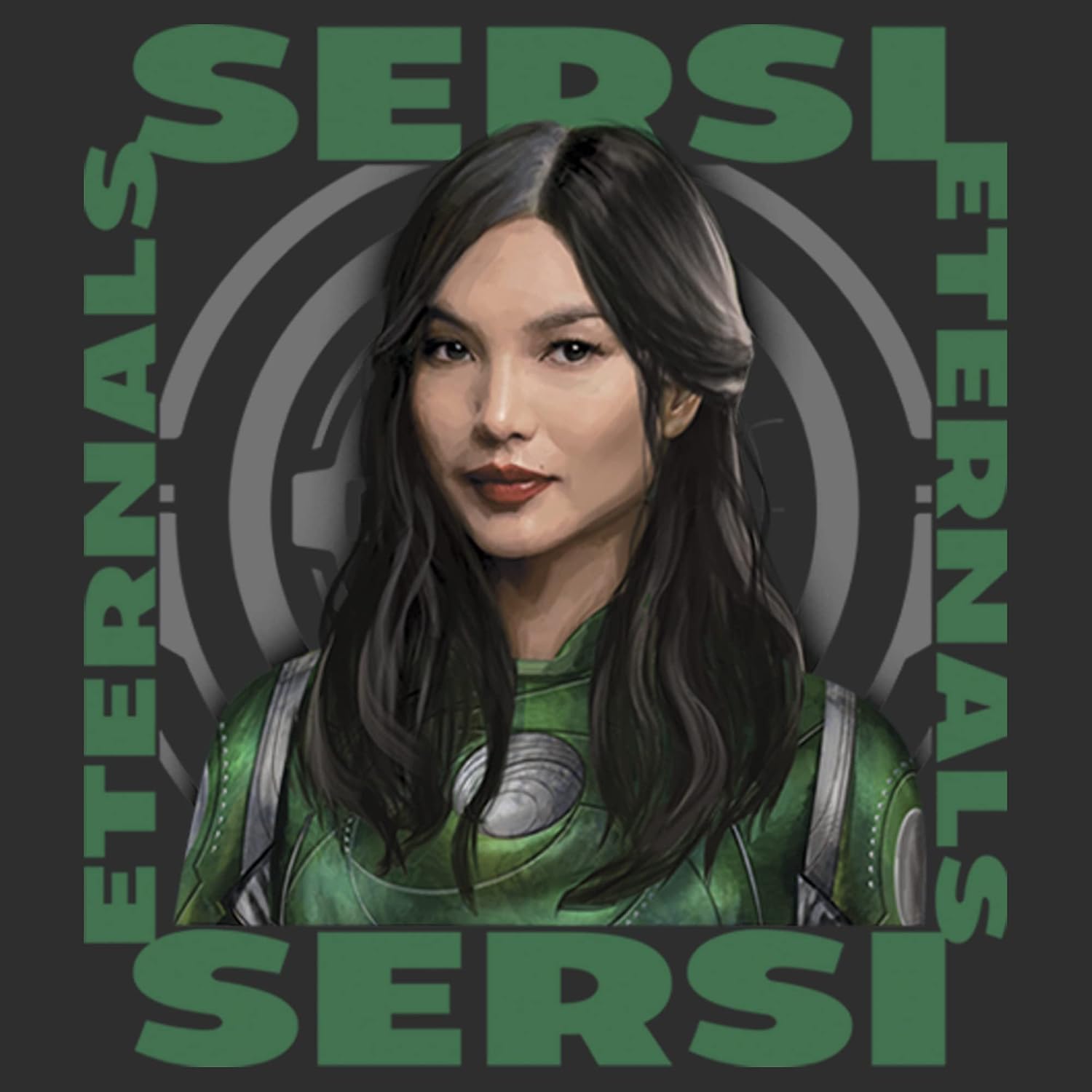 Marvel Womens Eternals Sersi Hero Box Tri-Blend Racerback Layering Tank