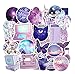 Produktbild JIAQI Schöne lila Galaxy Cartoon Aufkleber Cartoon lustig für Laptop Skateboard gepäck Auto Aufkleber kinderspielzeug wasserdicht Aufkleber 50 stück