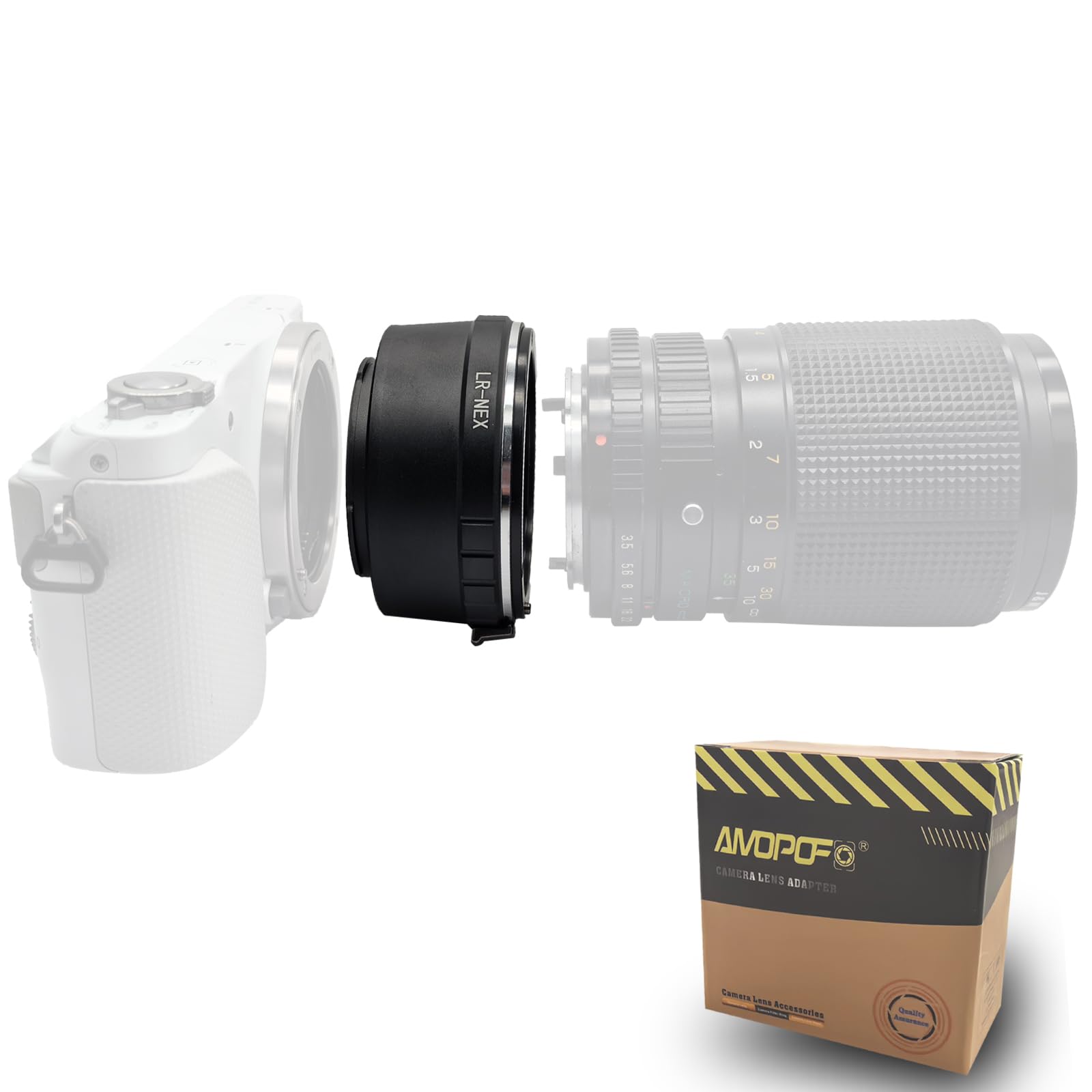 LR-NEX - Adattatore per obiettivo Leica L/R, compatibile con fotocamera E-mount, NEX-3, NEX-C3, NEX-F3, NEX-3N, NEX-5, NEX-5N, a3000, a7, a7S, a7R, a7II, a7RII; LR to NEX Lens Adapter