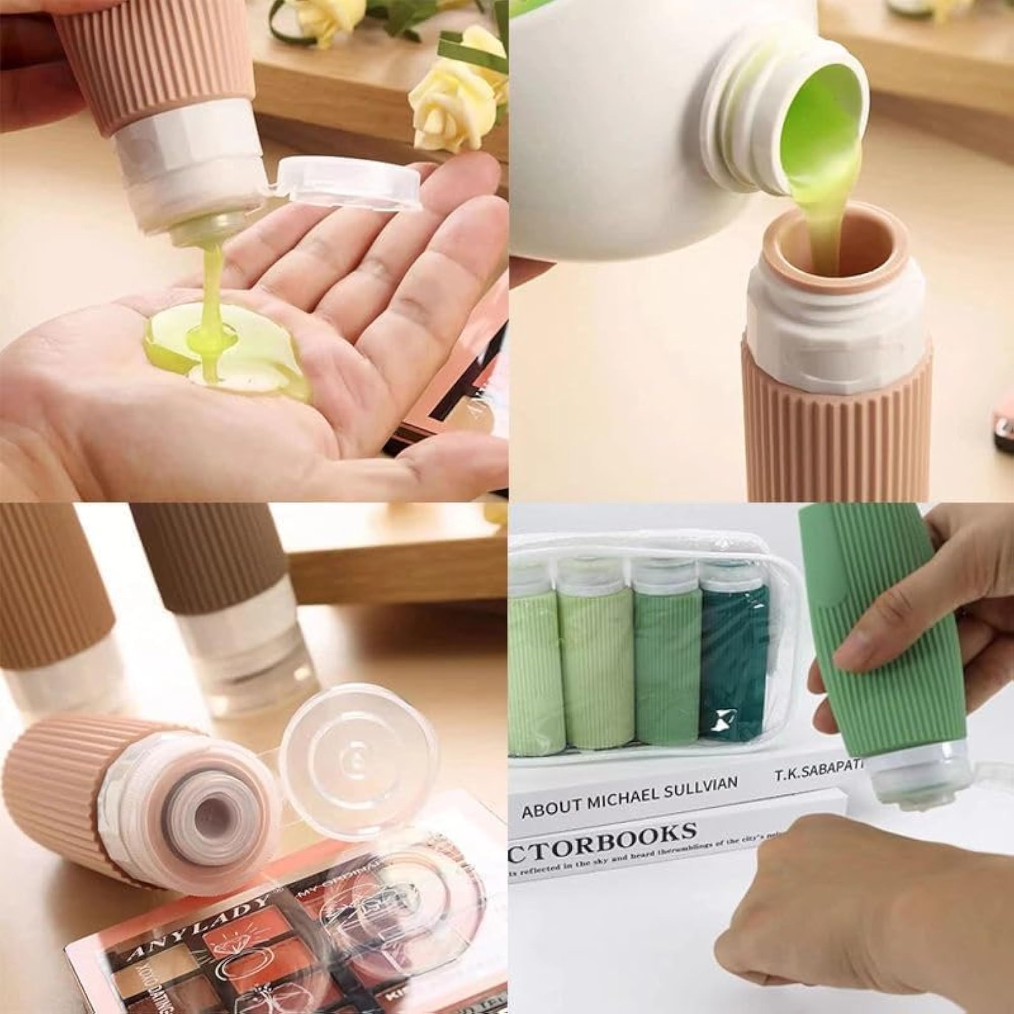 Travel Bottles Set, 90ml, Silicone, Leakproof