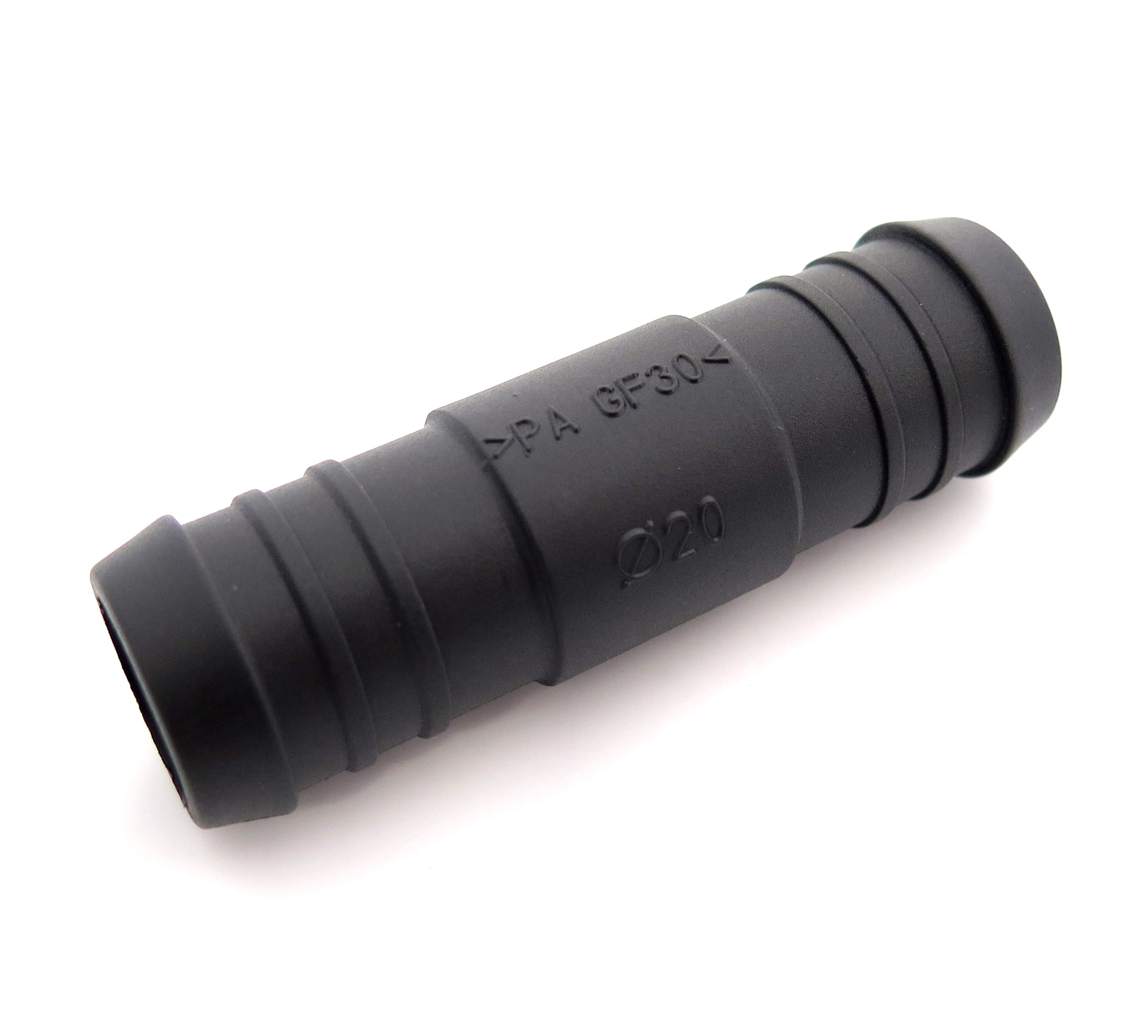 2x 20mm 13/16" Straight In-Line Hose Tube Pipe Connector Joiner Air Fuel Water - FREE FIRST CLASS UK POSTAGE!
