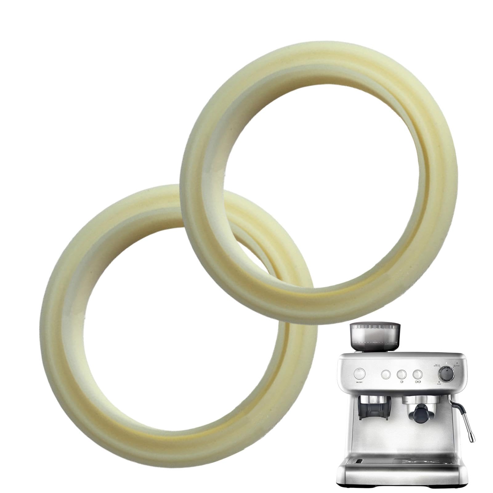 Joint de vapeur pour machine à expresso, remplacement du joint de machine à expresso | 2 pièces Machine à expresso 54mm joint d'étanchéité en Silicone - Anneau de vapeur d'entretien de machine à expre