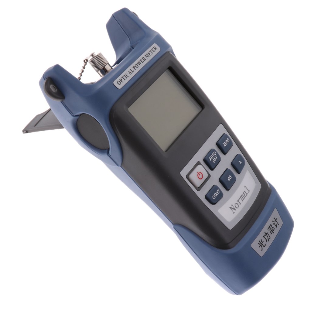 Handle Fiber Optic Optical Power Meter SC FC -70~+10dBm Blue