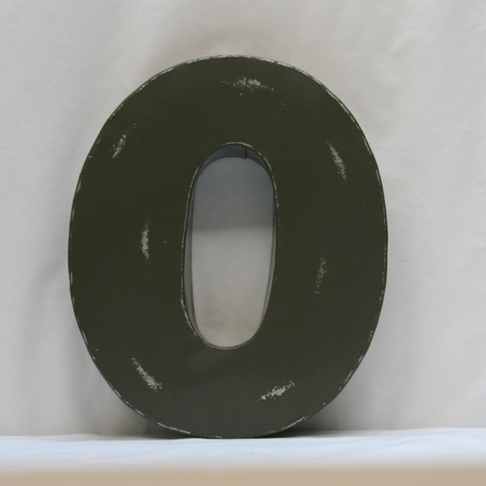 Metal Graphite Block Letter O