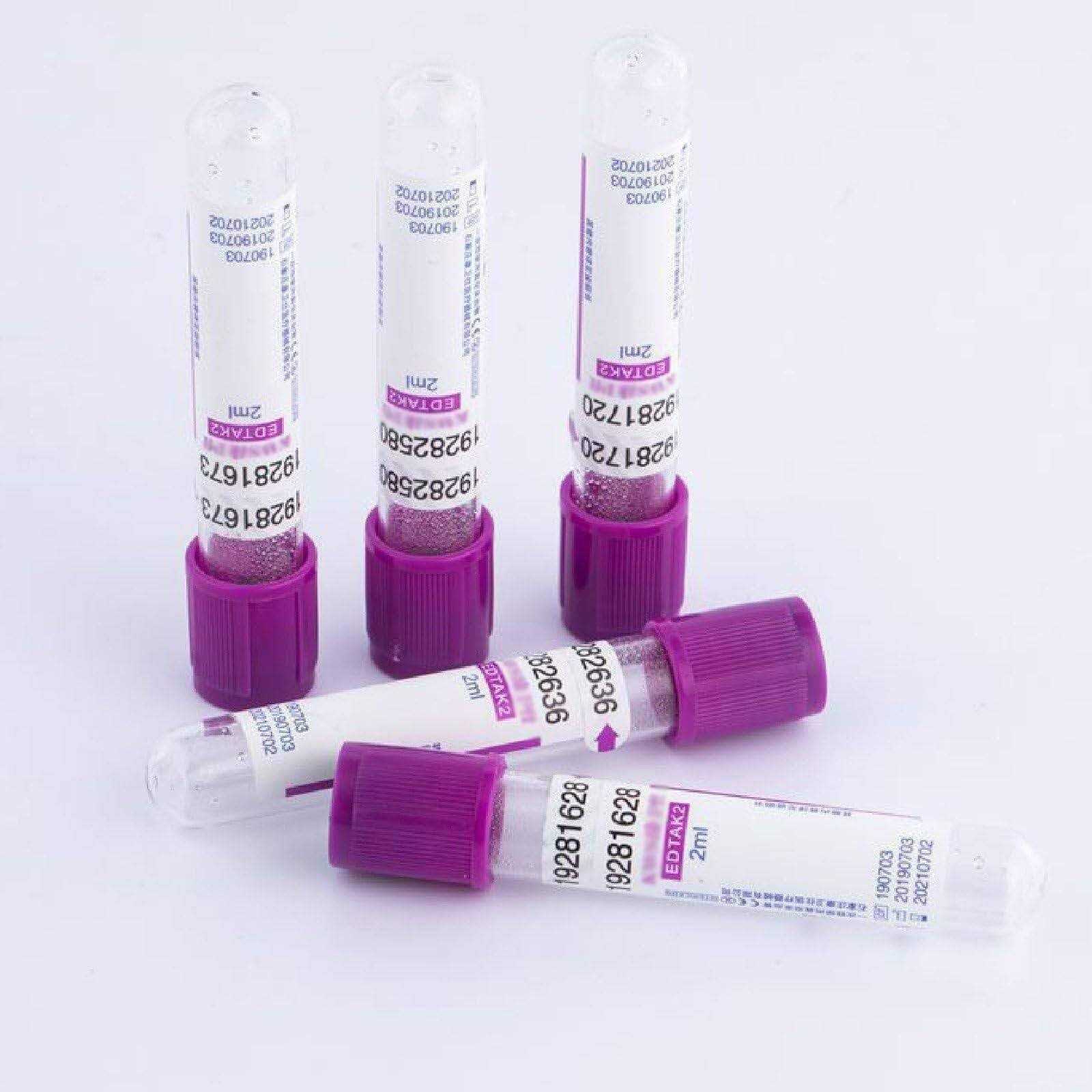 100 provette for prelievo di sangue sottovuoto (2 ml/3 ml/5 ml/10 ml), provette in plastica for animali domestici, for campionamento in laboratorio, separazione del siero, preparazione PRP(10ML)