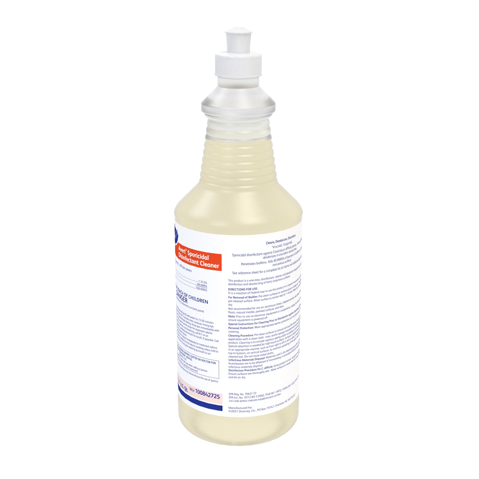 Amazon.com: Diversey 100842725 Avert Sporicidal Disinfectant