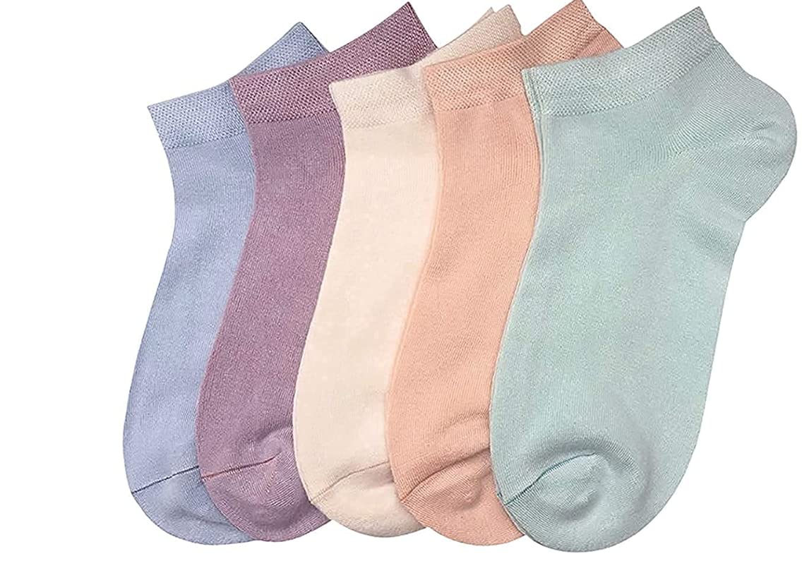 Glamour Premium Cotton Ankle Socks for Women - Free Size, Solid Unisex Ankle Length Socks, Pack of 12 (Multicoloured)-image-33