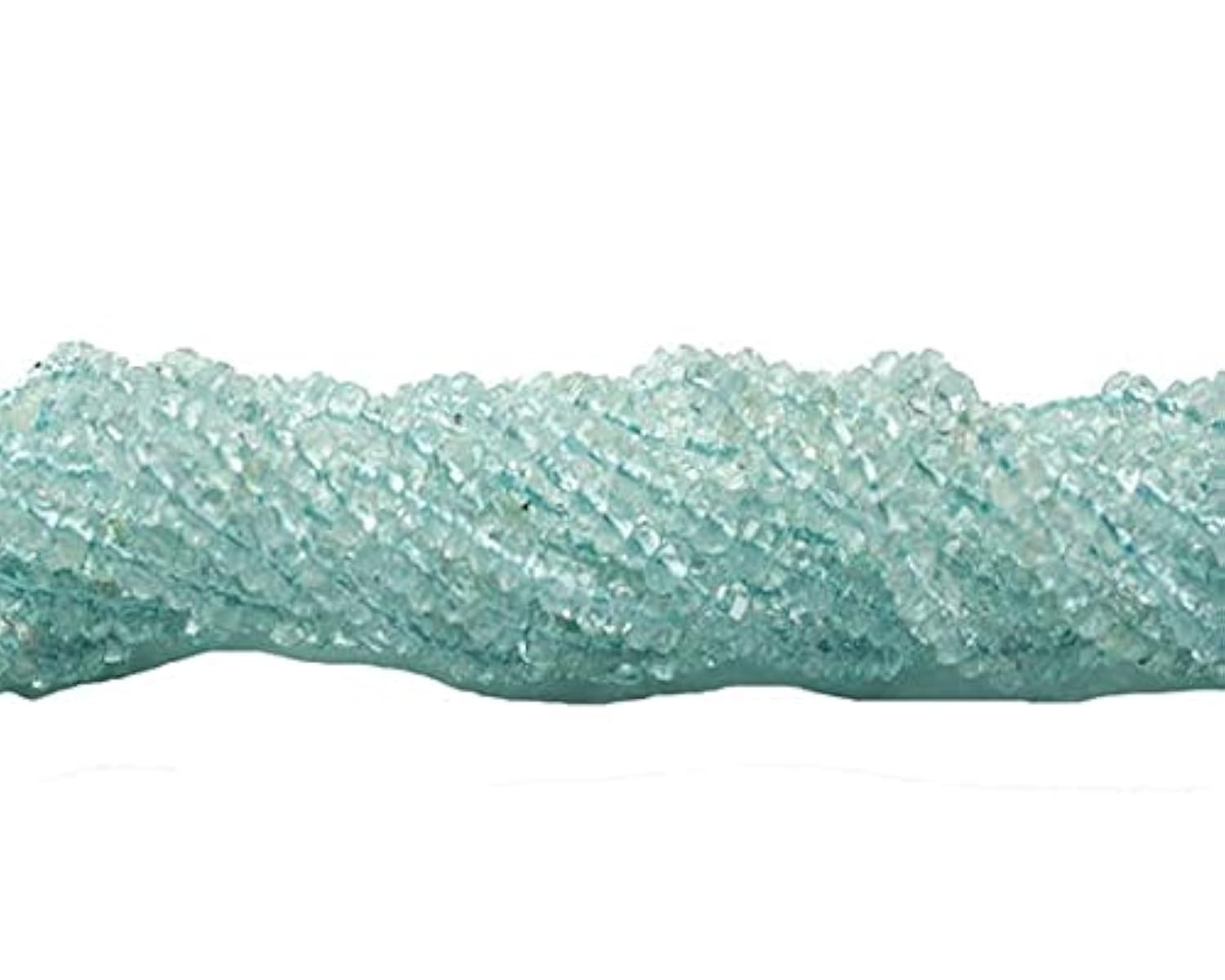 AQUAMARINE perles facettées LKBEADS 3-4mm pour réparer et enfiler un collier