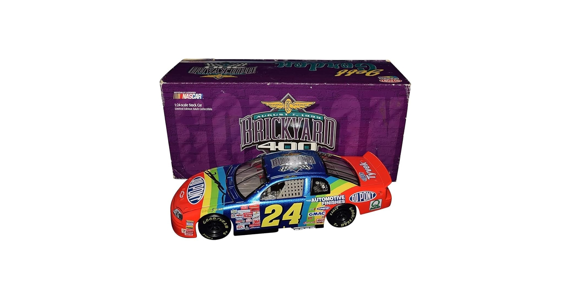1999 Jeff Gordon Dupont Rainbow Warrior Signed Auto 1/64 Diecast