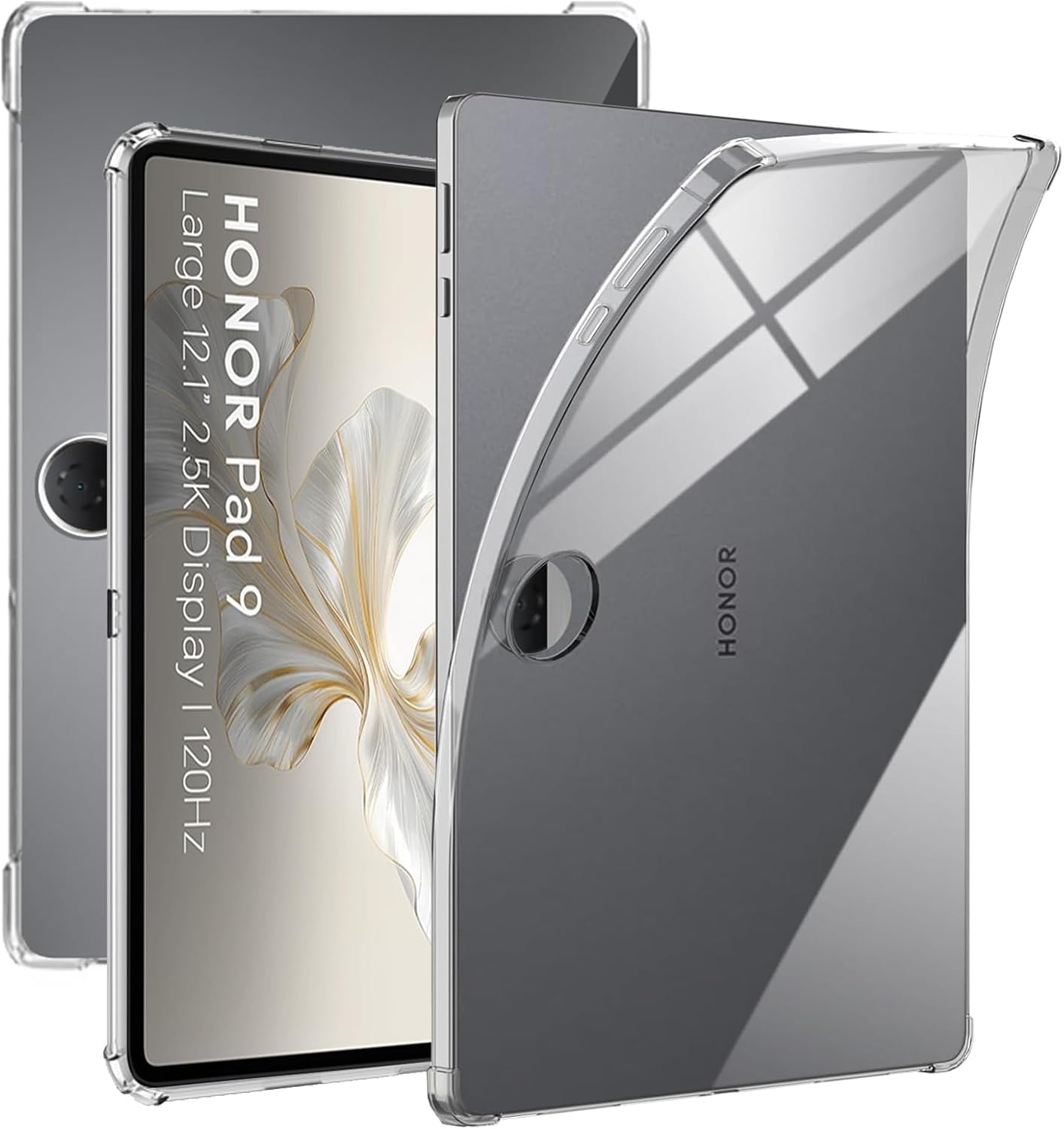 M.G.R.J® Honor Pad 9 12.1 inch Case Cover, Soft Transparent Back Case Cover for Honor Pad 9 12.1 inch with Full Coverage, High Transparency TPU & Shockproof (Clear)-image-35