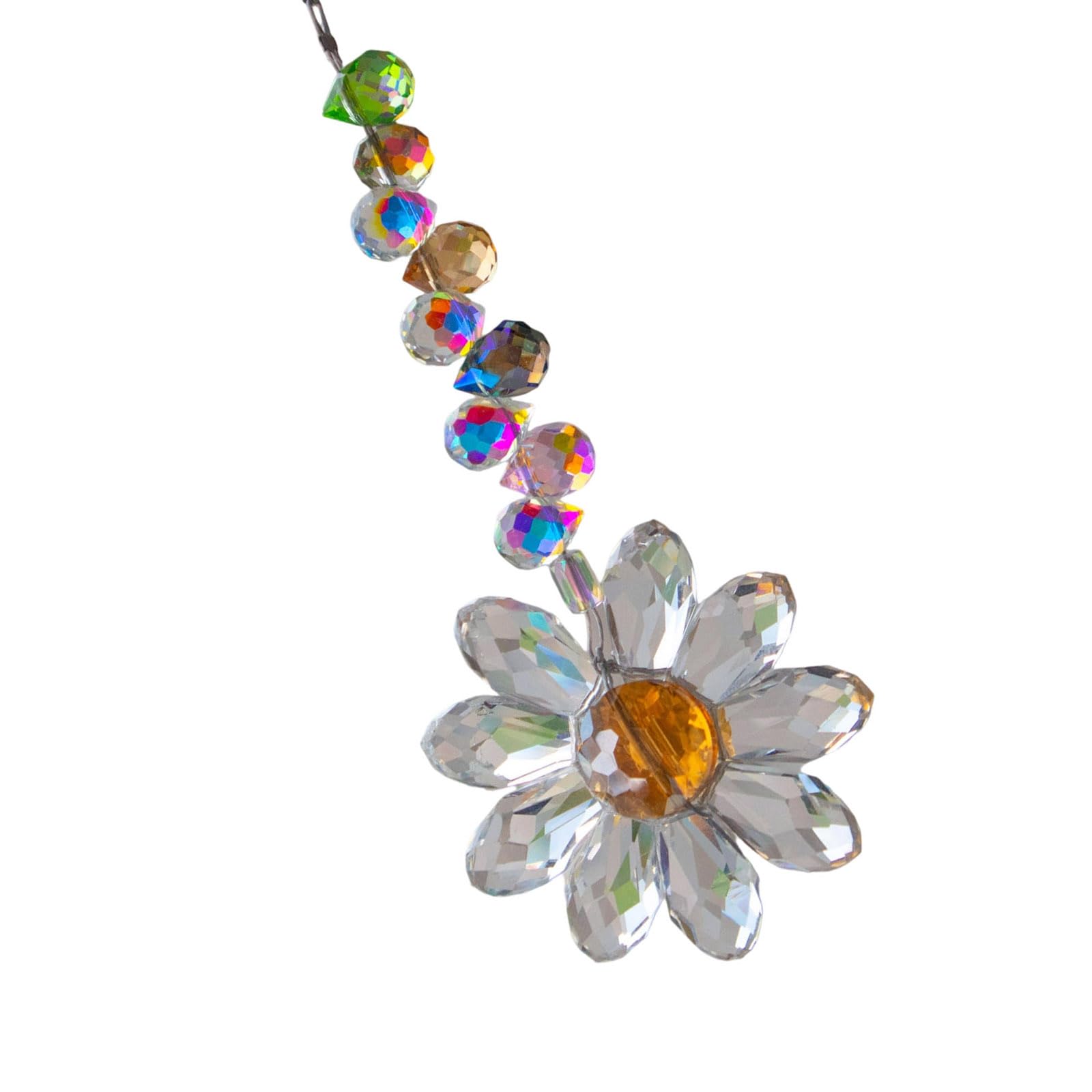 Crystal Rainbows Suncatchers, Hanging Crystals Sun Catchers for Window, Colorful Suncatchers with Sunflowers Pendants Hanging Sun Catchers Indoor Window