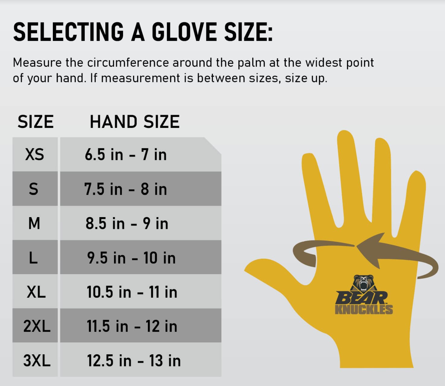 Bear Knuckles | Guantes de trabajo de invierno | Cuero de vacuno | Aislamiento polar y resistente al agua | Diseño de dedos precurvados, Amarillo, Large