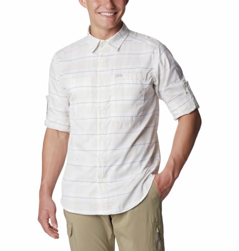 Image of Columbia Men Omni-Shade Silver Ridge Utility Lite Plaid Hiking and Trekking Long Sleeve Shirt
