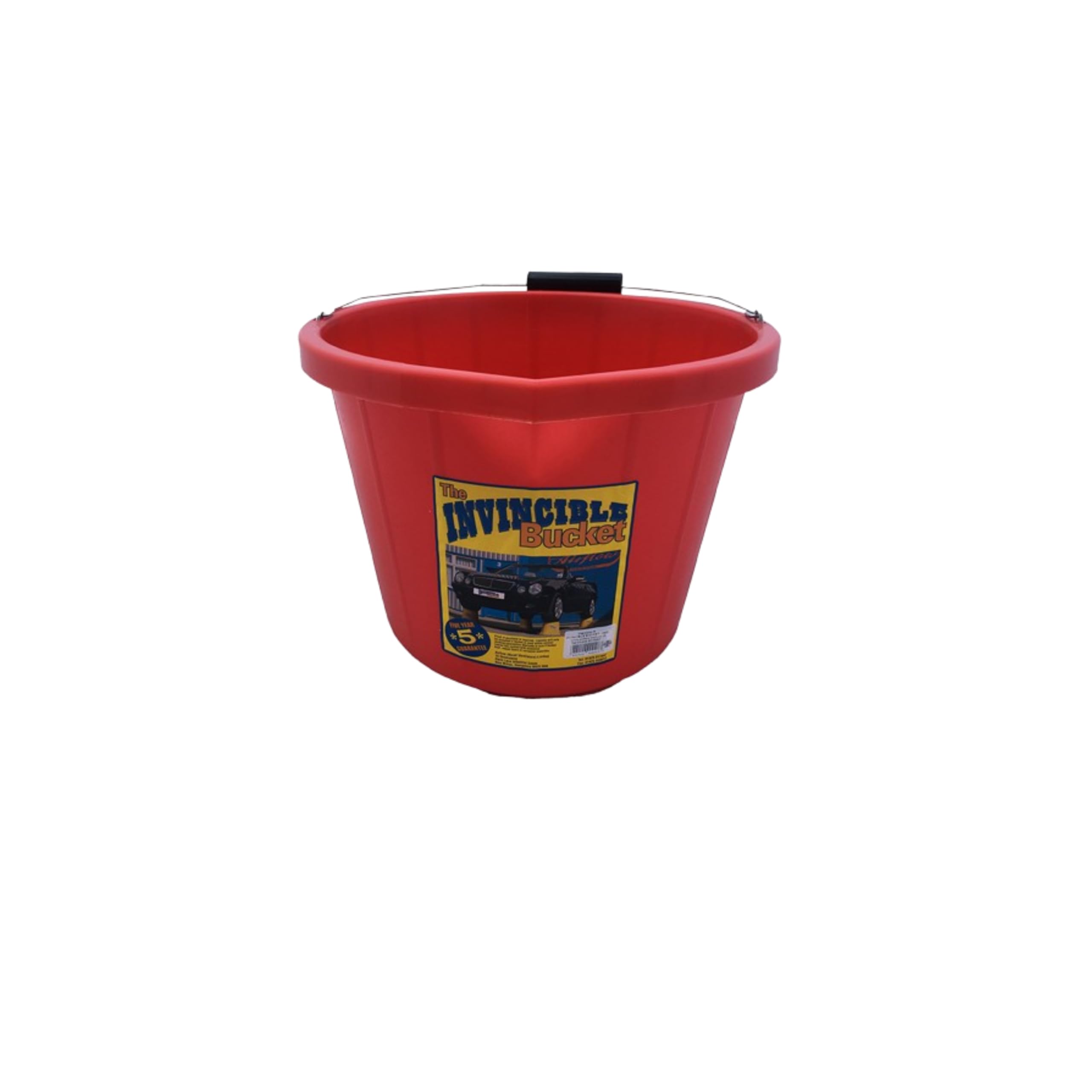 Superpetstoreuk247 Red 1 X Airflow Heavy Duty Invincible Builders Bucket – 3 Gallon / 15 Litre – Strong Handle & Calibrated Markings – Multi-Purpose Mixing, Gardening,Farm&Construction Use–Pack Of 1 To 5–Multi Colours_