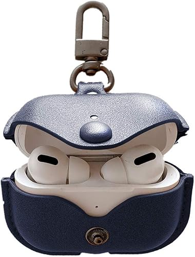 Funda de cuero genuino compatible con AirPods Pro de 21 generación (202320222019), funda protectora VOMA para Apple AirPods Pro 2Pro, funda de carga