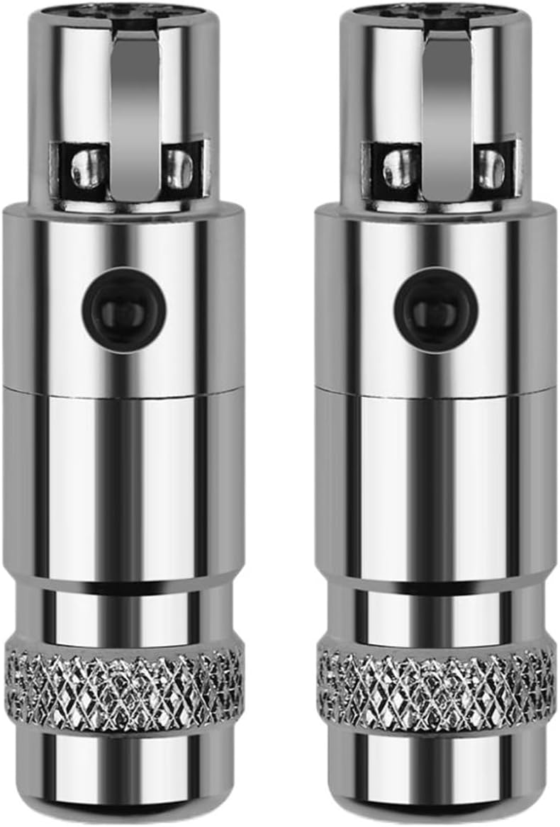 3 Pin Microphone Audio Connector 3P Socket Adapter Male Terminal Plug Compatible K712 DT1990 AB1266 LCD2 LCD4(5 pcs)