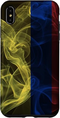 Vista 25 de Funda para iPhone 12 Pro Max Smoky Colombia Bandera - Estilo Humo Colombiano Orgullo