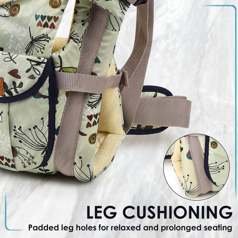 Image of Chinmay Kids Baby Carrier 4 in 1 Carry Bag Baby Carrier Cuddler Air Mash Fabric Baby Carrier, Off-White